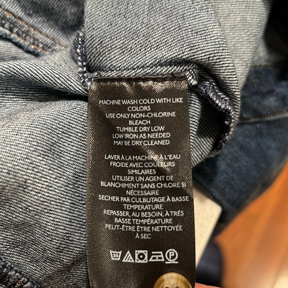 Anthropologie - Pilcro Corset Denim Dark Shirt - SZ 12 - BNWT - Picture 8 of 11